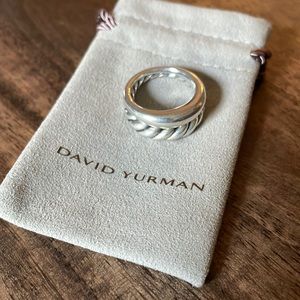 David Yurman Pure Form stack rings in sterling silver